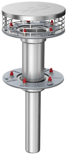 ACO Flachdachabl. Variant-Spin DN50-90G DN50/90Grad/2-tlg. /Kiesf.V2A