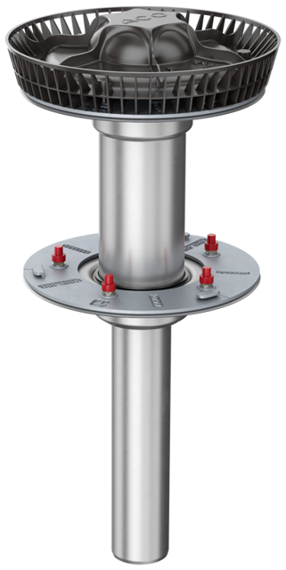 ACO Flachdachabl. Variant-Jet DN50/90 Grad/2-tlg.