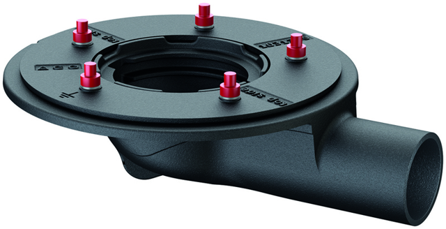 ACO Dachablauf Passavant Spin DN70/0Grad Guss Pressflansch