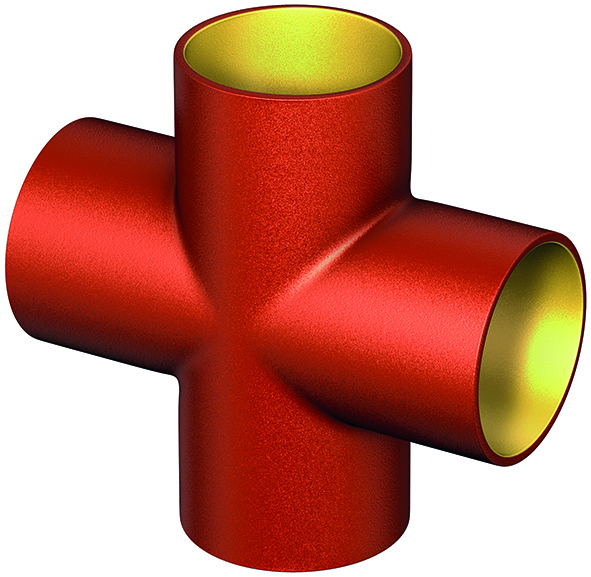 ACO Doppelabzweig SM-X DN100xDN50xDN50x88 Grad/ Guss