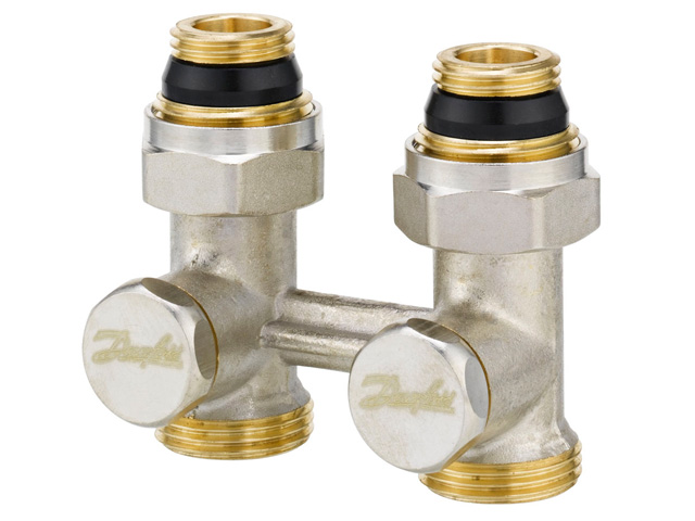 Danfoss Universalverschraubung RLV-KS für Ventil-HK, Heizk. R 1/2, Durchgang