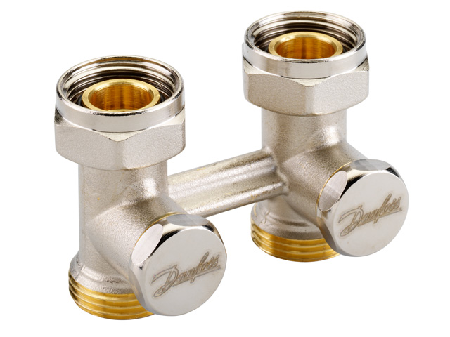 Danfoss Universalverschraubung RLV-KS für Ventil-HK, Heizk. G 3/4, Durchgang