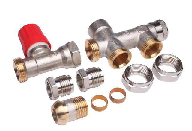 Danfoss Steigrohrventil f. 2-Rohranlagen Set RA-K, HK:R 1/2, Anl,:G 3/4 AG