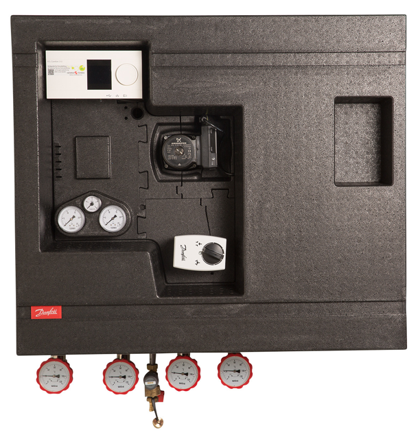 Danfoss Hausstation Compact 28 VX-FI, 1 AVQM, 35kW, ECL310/A237