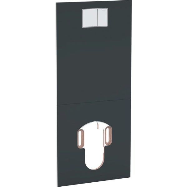 GE Designplatte für Geberit AquaClean WC-Komplettanlage, Sela/Mera Glas schw