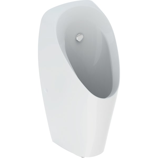 GE Tamina Urinal, mit integr. Strg. Gen. Zulauf hinten, weiß