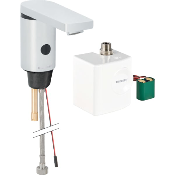 GE Typ 186 Waschtischarmatur, Generator ohne Mischer, hochglanz verchromt