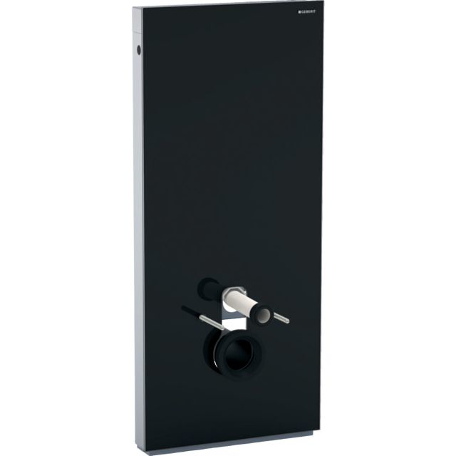 Monolith Sanitärmodul für Wand-WC 114 cm Glas schwarz