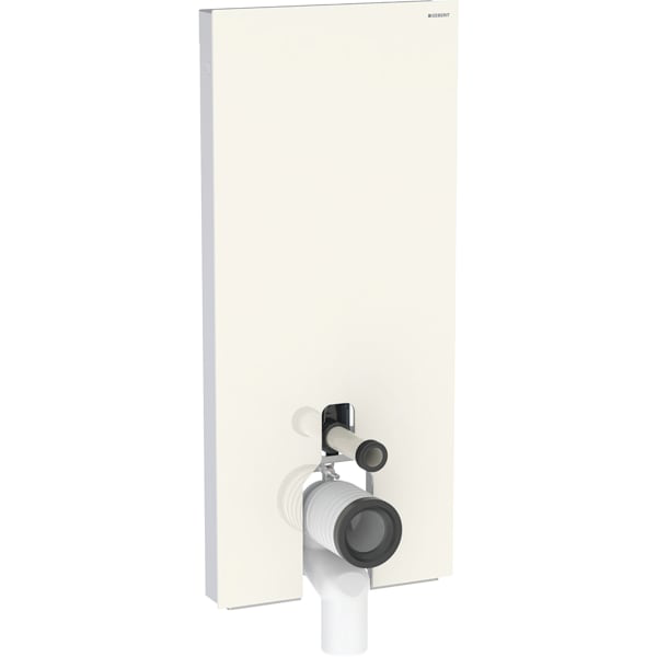 GE Monolith Sanitärmodul für Stand-WC 114cm, Glas sand-grau, Aluminium