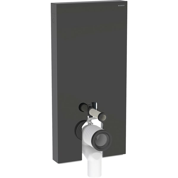 GE Monolith Plus Sanitärmodul f. SWC 101cm Glas schwarz, Alu. schwarzchrom