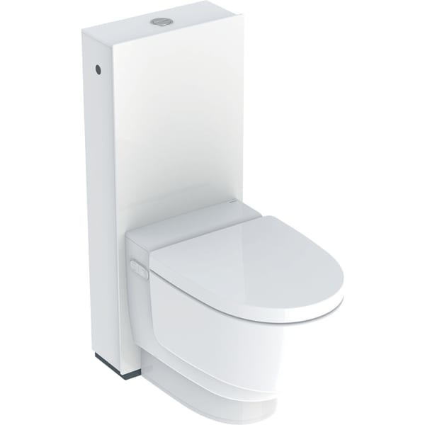 GE Geberit AquaClean Mera Classic WC-Komplettanlage AP Stand-WC Glas weiß