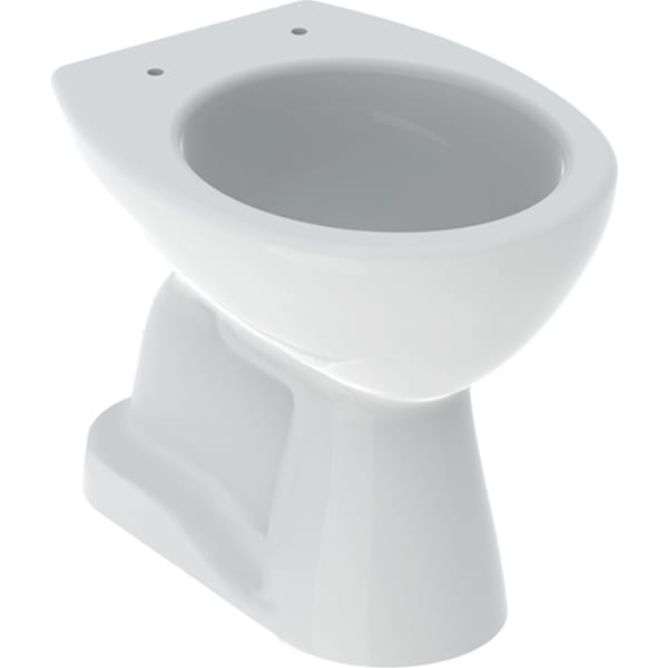 GE Renova Stand-WC Flachspüler Abgang vertikal, weiß