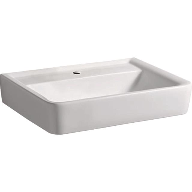Renova Plan Waschtisch, 65x48cm m. Hl., o Ül., weiß, KeraTect