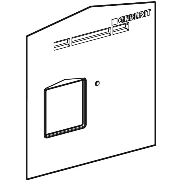 GE Spritzschutz Urinalsteuerung verdeckt 