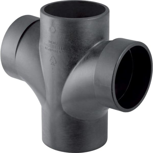 GE Silent-db20 Bogenabzweig 88,5Gr zweifach d110/110