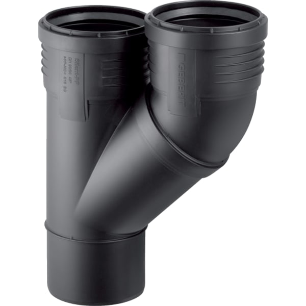 Geberit Silent-PP parallel branch fitting 45°: d=90mm, d1=90mm 