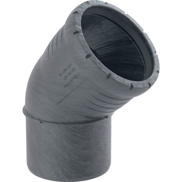 Coude Geberit Silent-Pro: arc=45°, d=50mm 