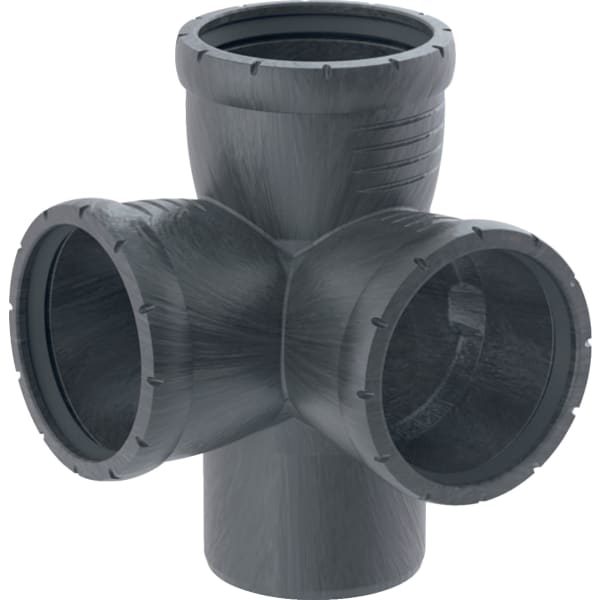 GE Silent-Pro Eckabzweig 87,5Gr d125/110/110