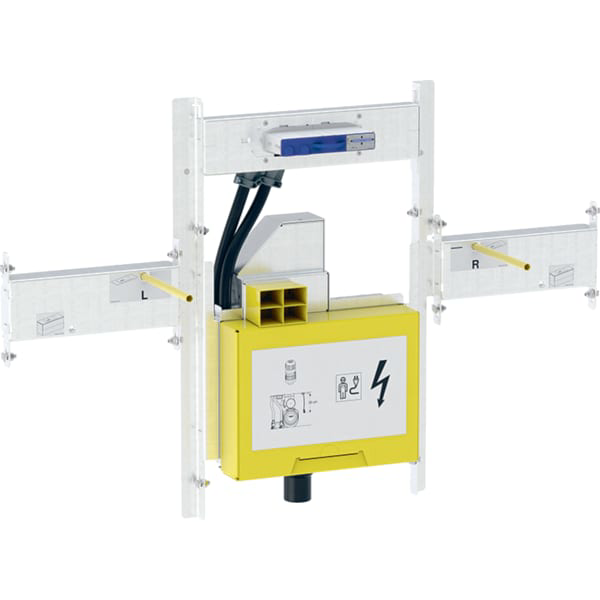 GE GIS Set Geberit ONE Waschtisch für ONE Wandarmatur, mit UP-Drehsiphon B120