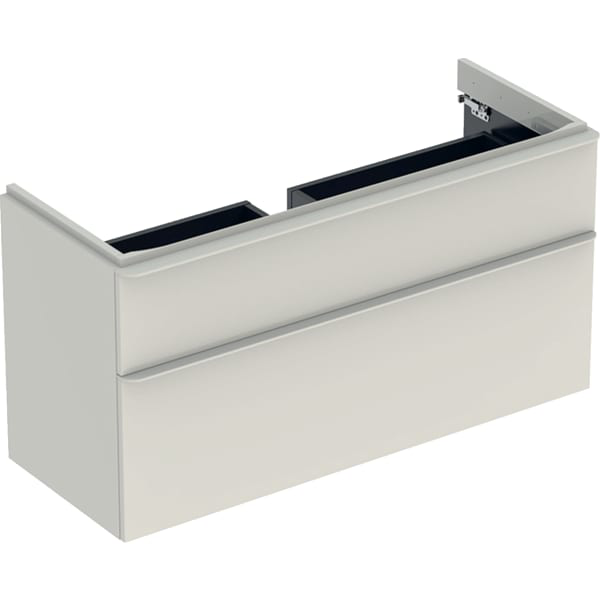 GE Smyle Square US für WT, m. 2 Schubl. 118,4x61,7x47cm, sand-grau