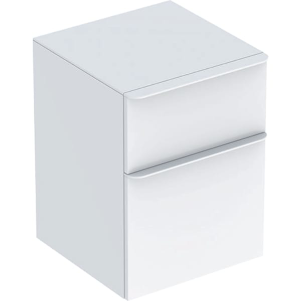 GE Smyle Seitenschrank, eckig mit zwei Schubladen, 45x60x47cm, weiß