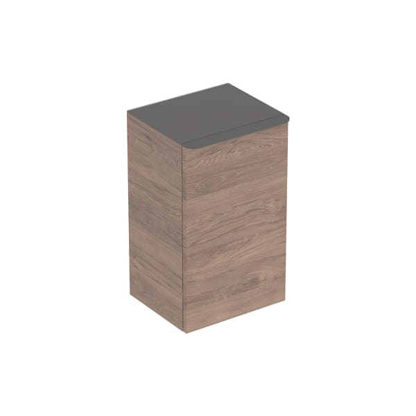 GE Smyle Seitenschrank, eckig mit einer Tür re, 36x60x32,6cm, Nussbaum