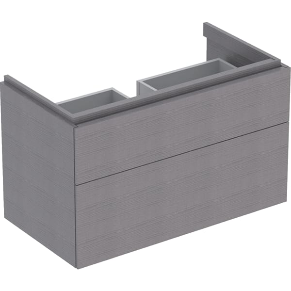 GE Xeno2 Unterschrank f. WT, 2 Schubl. 88x53x46,2cm, sculturagrau