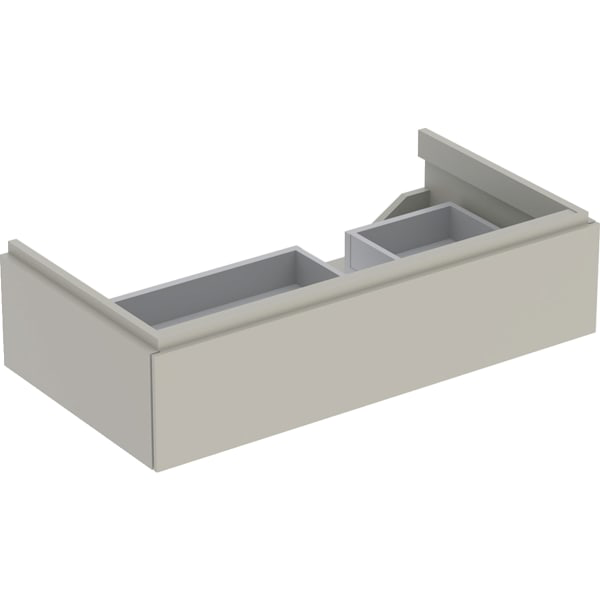 GE Xeno2 Unterschrank f. WT m. Ablg. li m .1 Schubl., 88x22x46,2cm, greige