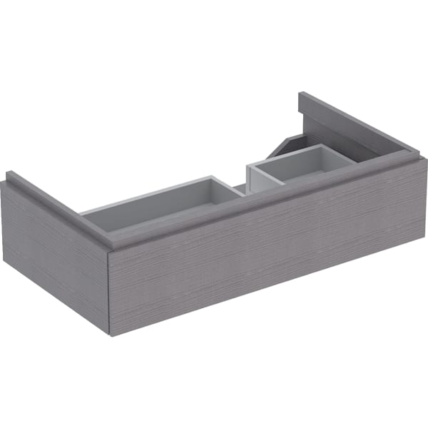 GE Xeno2 Unterschrank f. WT m. Ablg. li m .1 Schubl., 88x22x46,2cm, sculturagrau