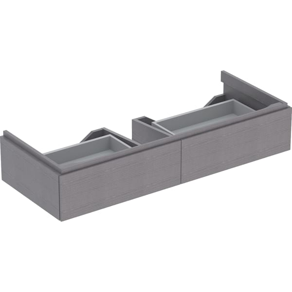 GE Xeno2 Unterschrank f. WT m. B:120cm m. 2 Schubl., 117,4x22x46,2cm, scul.grau