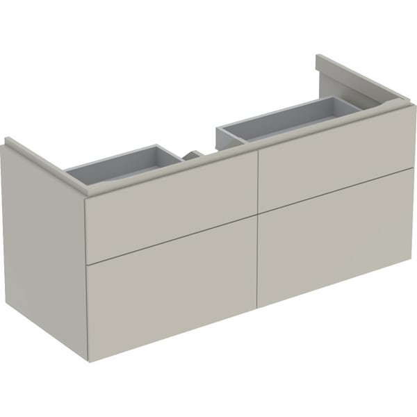 GE Xeno2 Unterschrank f. WT m. B:120cm m. 4 Schubl., 117,4x53x46,2cm, greige