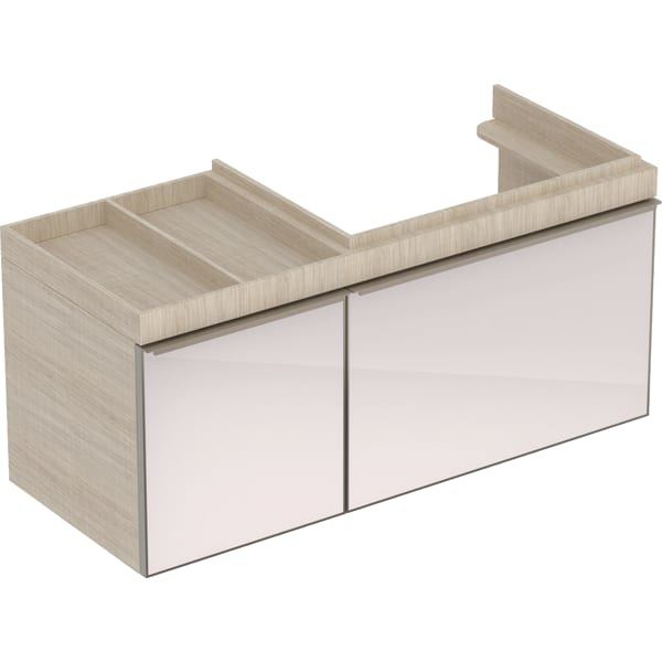 GE Citterio US f. WT, 2 Schubl. Ablg. li 118,4x55,4x50,4cm, Eiche beige