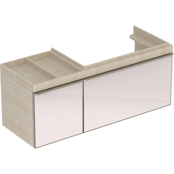 GE Citterio US f. WT, 2 Schubl. Ablg. li 133,4x55,4x50,4cm, Eiche beige