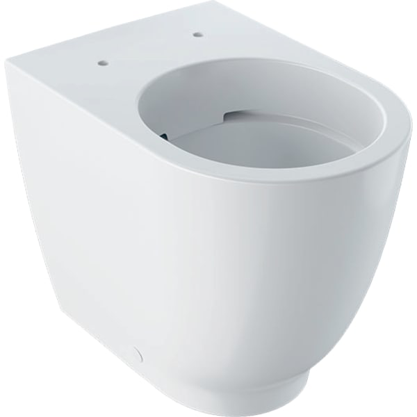 GE Acanto Stand-WC Tiefspüler, erhöht geschlossene Form, Rimfree, weiß