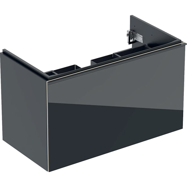 GE Acanto Unterschrank für WT, 1 Schubl. 1 Innenschubl., 89x53,5x47,5cm, schwarz