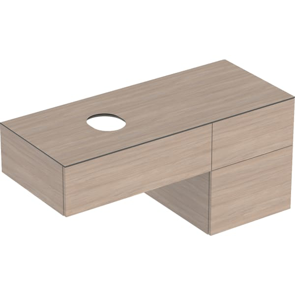 GE VariForm US für AS-WT, m. 3 Schubl. 120x55x51cm, Eiche