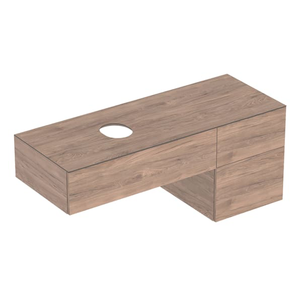 GE VariForm US für AS-WT, m. 3 Schubl. 135x55x51cm, Nußbaum hickory