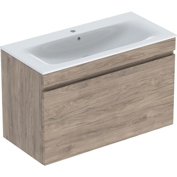 GE Renova Plan Set MWT m. US, 1 Schubl. 100x62,2x48cm, Nussbaum hickory/KeraTect