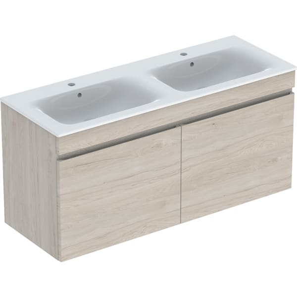 GE Renova Plan Set DMWT m. US, 2 Schubl. 130x62,2x48cm, Nussbaum hickory hell