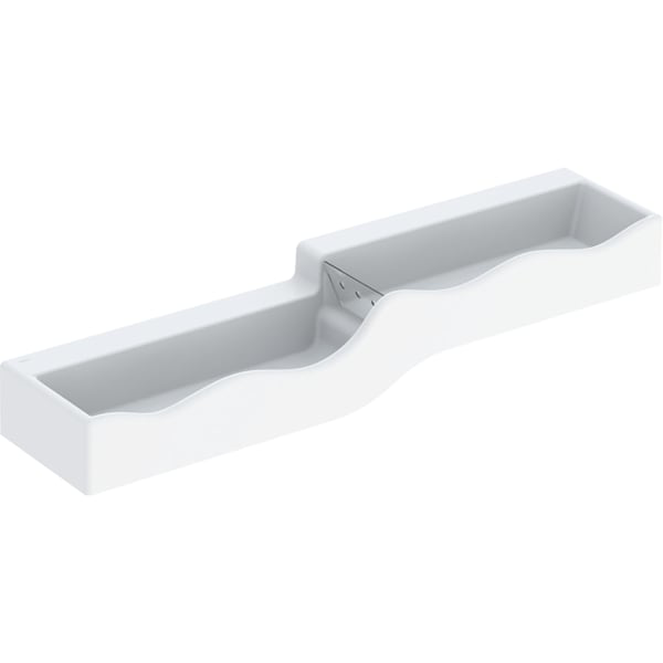 GE Bambini Spiel- und Waschlandschaft f. 4 WT-Armaturen o.Hl o.ÜL B=180cm li weiß
