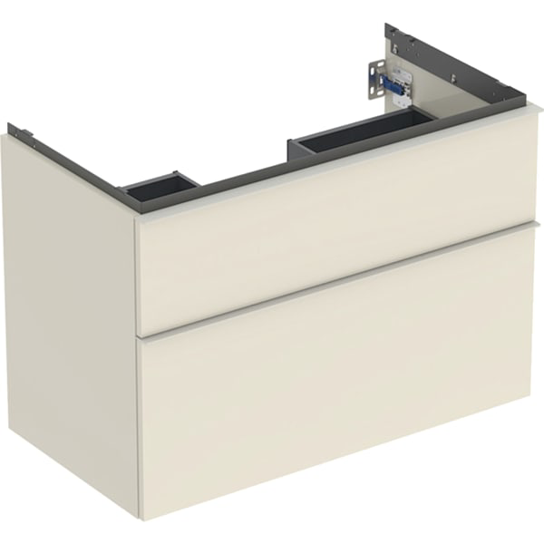 GE iCon Unterschrank für WT, 2 Schubl. 88,8x61,5x47,6cm, sandgrau
