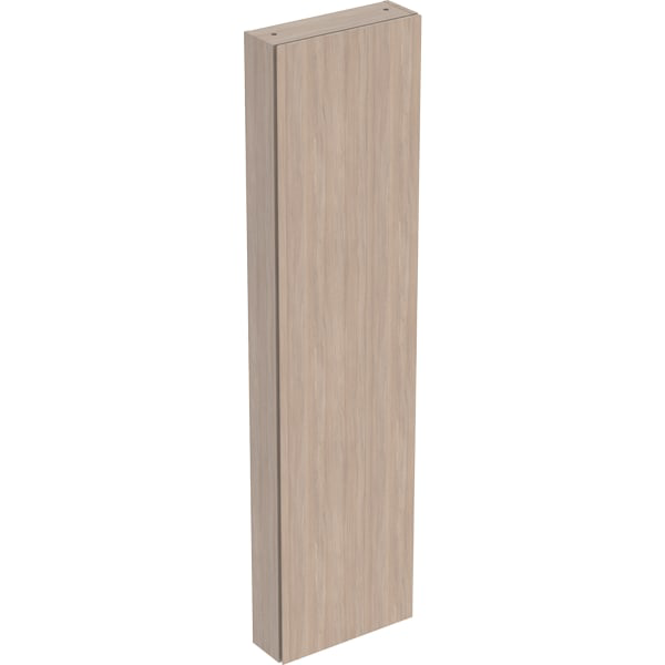GE Hochschrank, 1 Tür u. i.Spiegel 45x180x15cm, Eiche