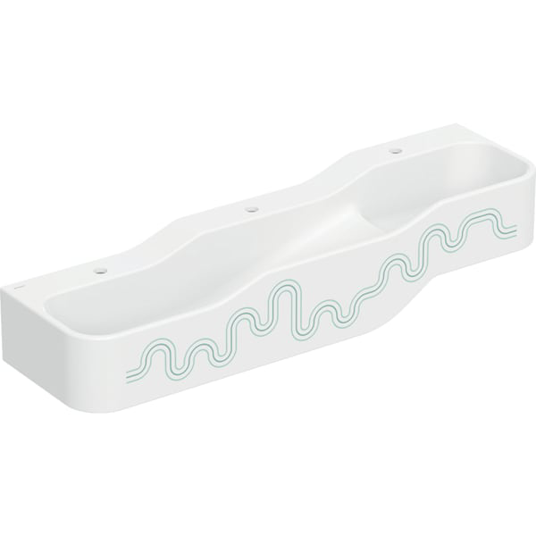 Bambini lavabo basso a sinistra 140cm 3FR verde 