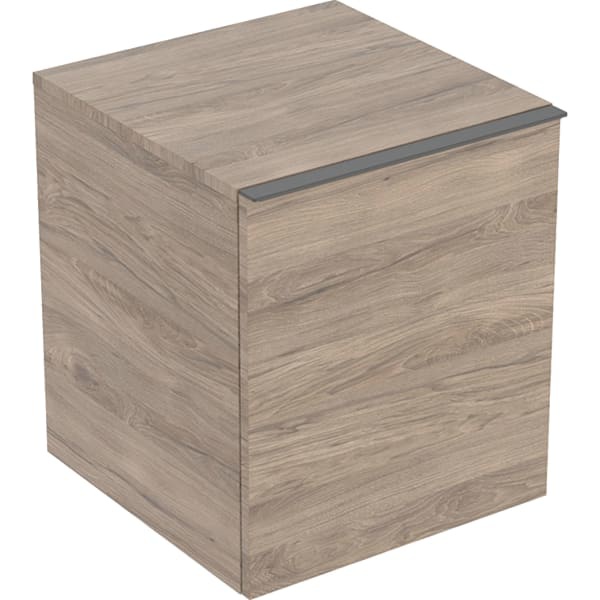 GE Acanto Seitenschrank mit 1 Schublade 1 i.Schubl., 45,2x52x47,5cm, Nussbaum