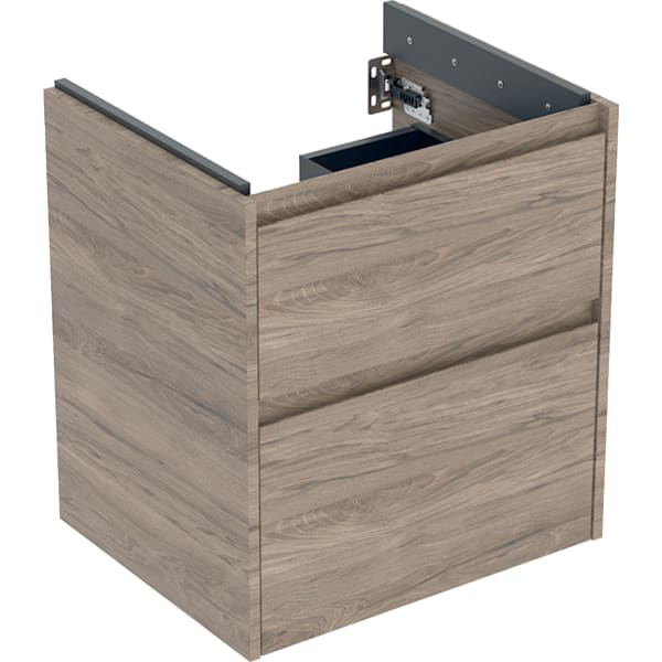 GE Renova Plan US f. WT, m. 2 Schubladen 54,6x60,6x44,6cm, Nussbaum hickory