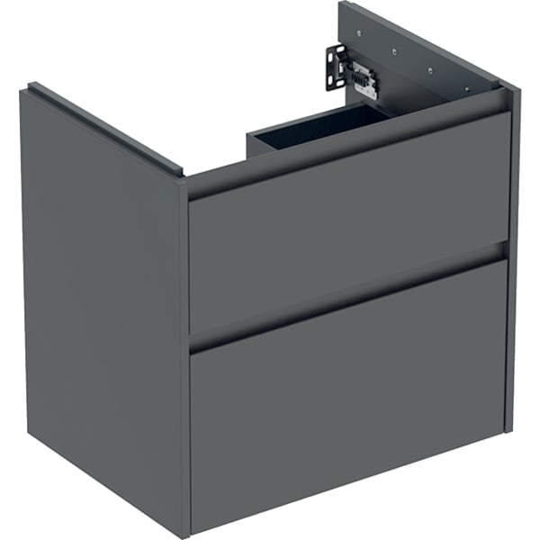 GE Renova Plan US f. WT, m. 2 Schubladen 64,4x60,6x44,6cm, lava/l. seidenmatt