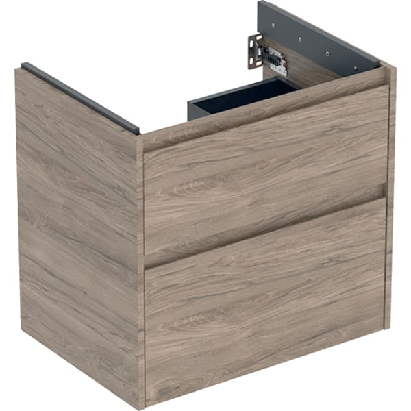 GE Renova Plan US f. WT, m. 2 Schubladen 64,4x60,6x44,6cm, Nussbaum hickory