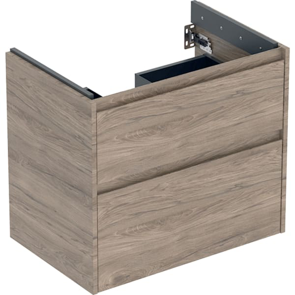GE Renova Plan US f. WT, m. 2 Schubladen 69,3x60,6x44,6cm, Nussbaum hickory
