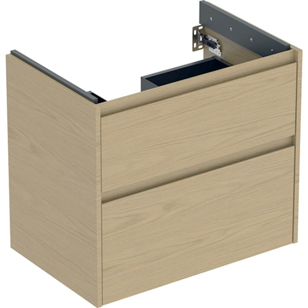 GE Renova Plan US f. WT, m. 2 Schubladen 69,3x60,6x44,6cm, Eiche natur