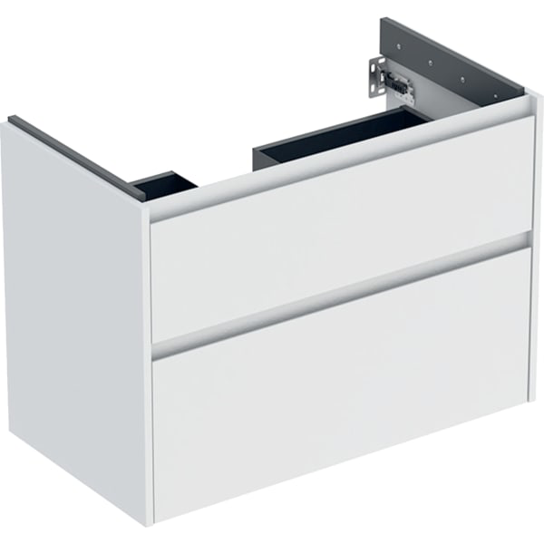 GE Renova Plan US f. WT, m. 2 Schubladen 84,6x60,6x44,6cm, weiß/l. seidenmatt